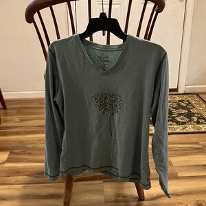 Women's Teal Long Sleeve Tee